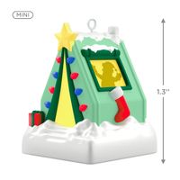 Mini Camping With Santa Ornament With Light, 1.3