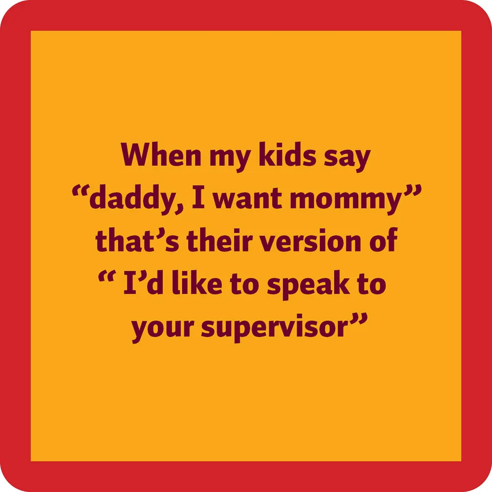 Drinks on Me Dad Supervisor Funny Coaster for only USD 4.99 | Hallmark