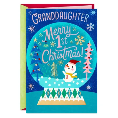 Merriest One Yet Baby's First Christmas Card for Granddaughter for only USD 4.59 | Hallmark