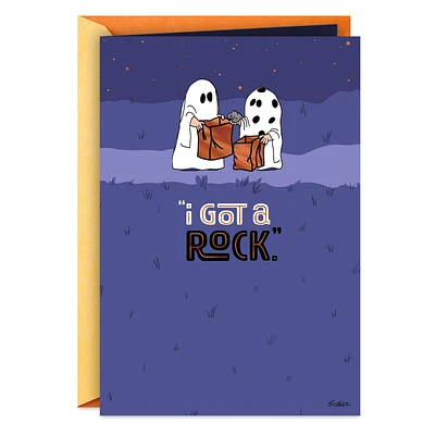 Peanuts® I Got a Rock Funny Halloween Card for only USD 3.29 | Hallmark