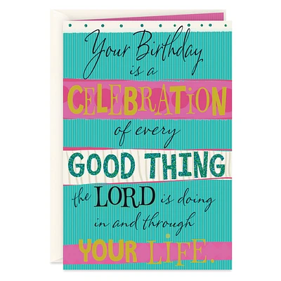 Celebrate Every Good Thing Religious Birthday Card for only USD 2.99 | Hallmark