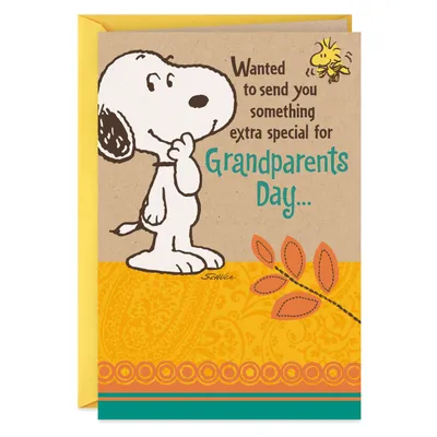 Peanuts® Snoopy Big Hug Grandparents Day Card for only USD 2.00 | Hallmark