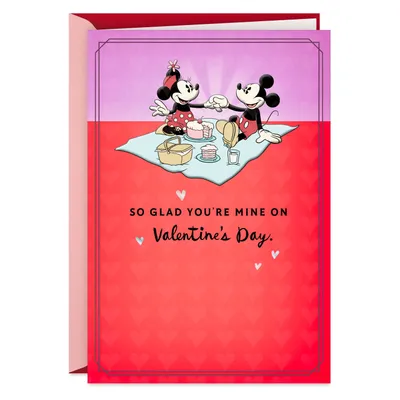 Disney Mickey Mouse and Minnie Mouse Glad You're Mine Pop-Up Valentine's Day Card for only USD 5.59 | Hallmark