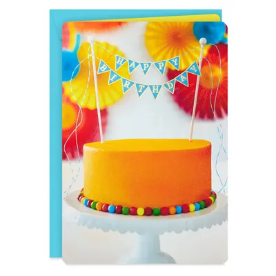 16" Happy Birthday Cake Jumbo Birthday Card for only USD 9.99 | Hallmark