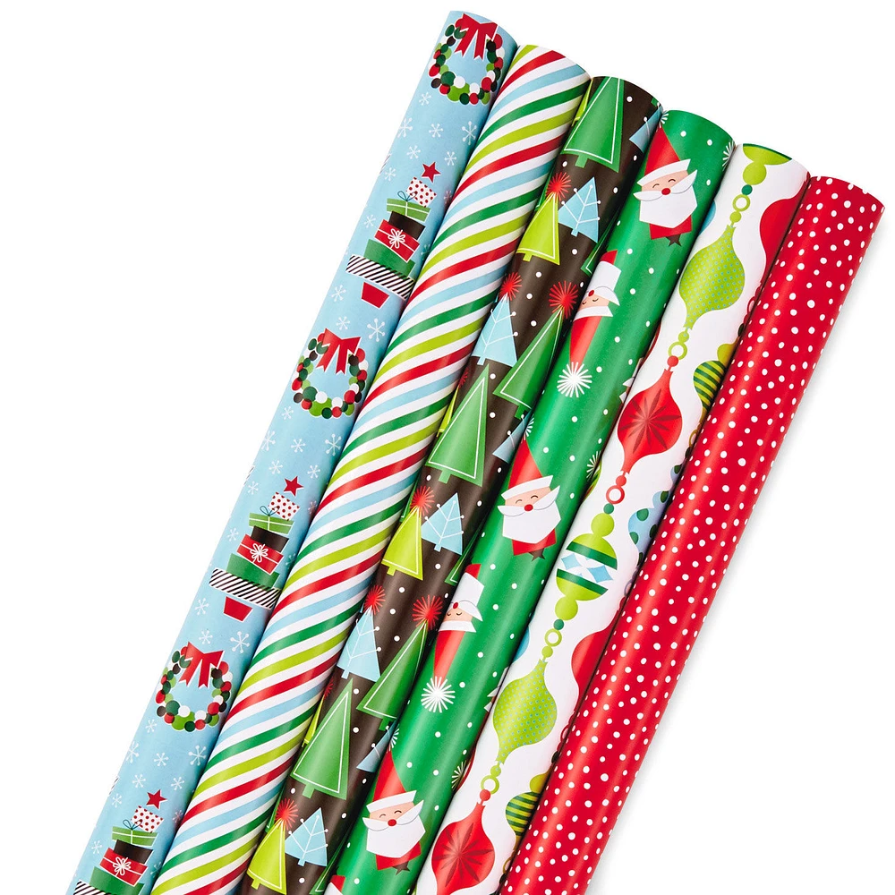 Festive Collection 6-Pack Christmas Wrapping Paper, 180 sq. ft. for only USD 24.99 | Hallmark