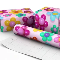 Balloon Flowers on Pink Wrapping Paper, 20 sq. ft. for only USD 4.99 | Hallmark