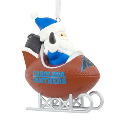 NFL Carolina Panthers Santa Football Sled Hallmark Ornament