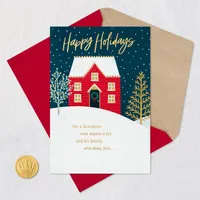 Extra Bright and Fun Holiday Card for Grandson and Family for only USD 3.99 | Hallmark