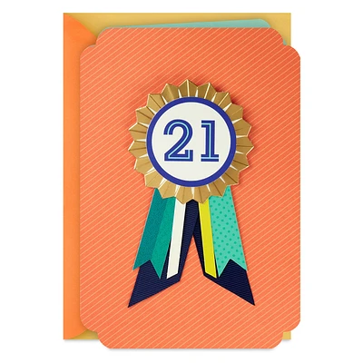 You're Beyond Ordinary 21st Birthday Card With Wearable Badge for only USD 6.99 | Hallmark