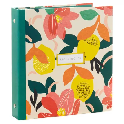 Bright Citrus Customizable Recipe Organizer Book for only USD 24.99 | Hallmark