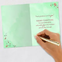 You Add Sparkle to the Family Tree Christmas Card for Granddaughter for only USD 4.99 | Hallmark