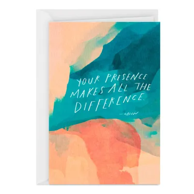 Morgan Harper Nichols Your Presence Makes a Difference Thank-You Card for only USD 3.99 | Hallmark