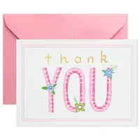 Pink Lettering Blank Thank-You Notes, Pack of 10 for only USD 4.49 | Hallmark