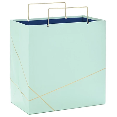 7.7" Mint Green With Gold Medium Square Gift Bag for only USD 5.99 | Hallmark