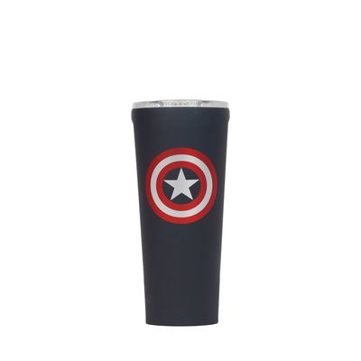Corkcicle Marvel 24 Oz Stainless Steel Tumbler with Lid, Captain Marvel 