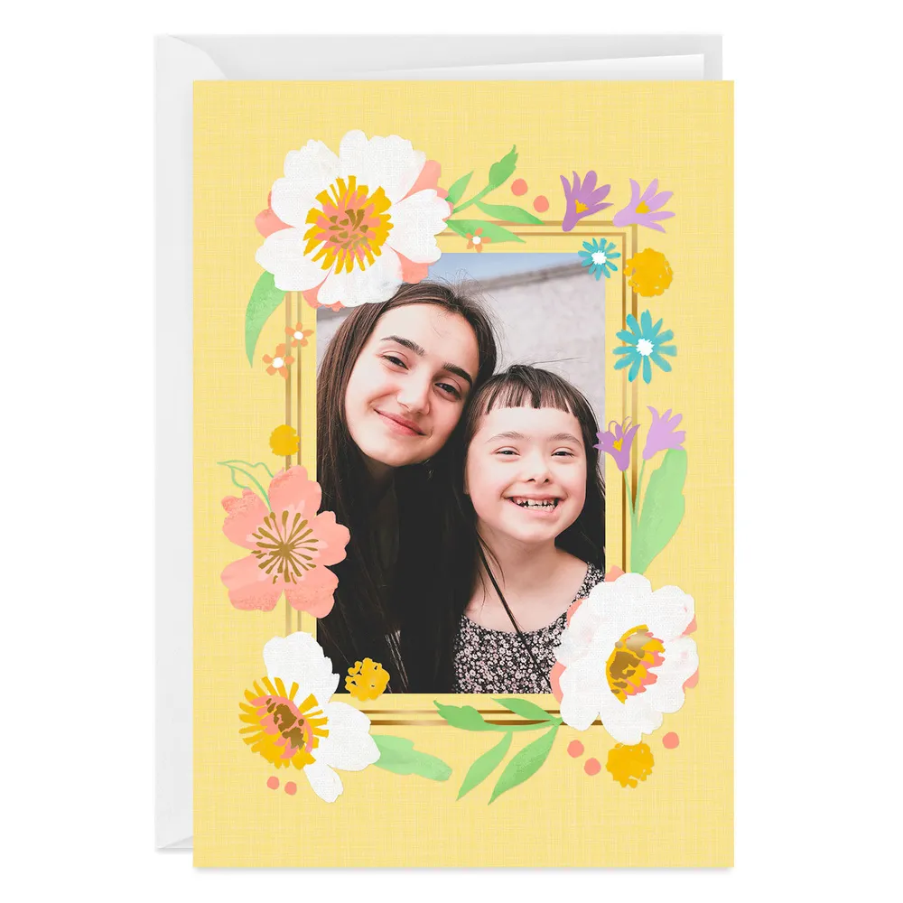 Personalized Wildflowers Frame Photo Card for only USD 4.99 | Hallmark