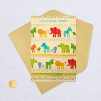 Cute Zoo Animals Welcome New Baby Card for only USD 3.99 | Hallmark