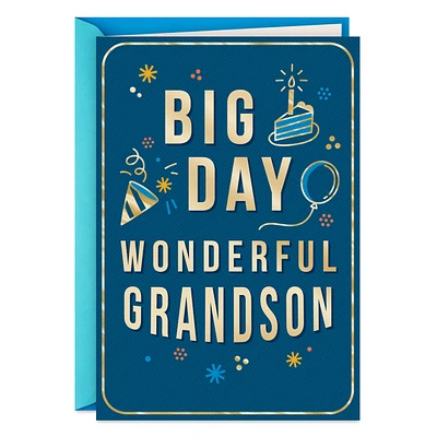 Big Day, Wonderful Grandson Birthday Card for Grandson for only USD 2.99 | Hallmark