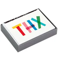 Colorful All-Caps Thanks Blank Thank-You Notes, Box of 10 for only USD 11.99 | Hallmark