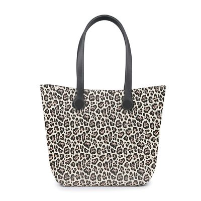 Jen & Co. Small Vira Versa Tote Bag in Leopard Khaki