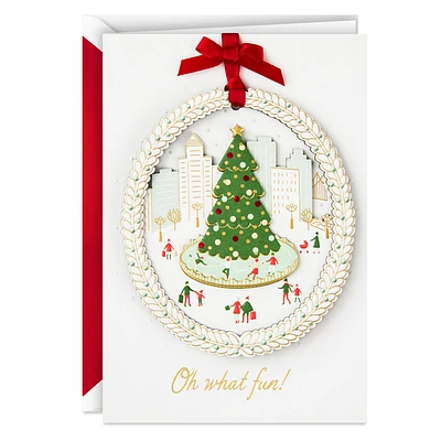 Oh What Fun Christmas Card With Laser-Cut Ornament for only USD 9.99 | Hallmark