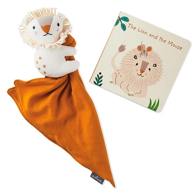 The Lion and the Mouse Board Book and Lion Lovey Blanket Set for only USD 24.99 | Hallmark