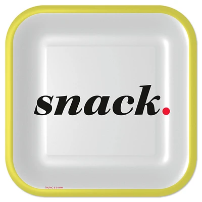 "Snack" Black and White Square Dessert Plates, Set of 8 for only USD 3.99 | Hallmark