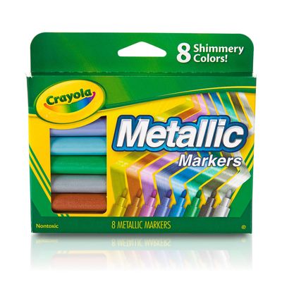 Crayola® Metallic Markers, 8-Count