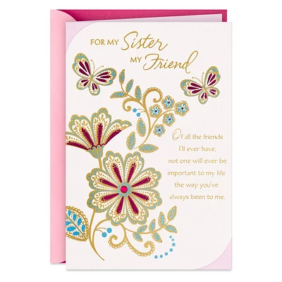 My Sister, a Friend I'm Always Grateful For Birthday Card for only USD 5.99 | Hallmark