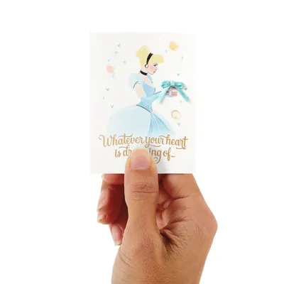 3.25" Mini Disney Princess Cinderella Whatever Your Heart Dreams Card for only USD 3.99 | Hallmark