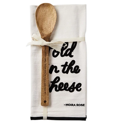 Schitt's Creek® Fold In the Cheese Tea Towel and Wooden Spoon, Set of 2 for only USD 22.99 | Hallmark