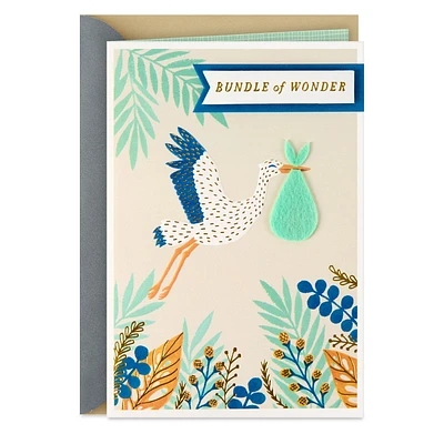 Bundle of Wonder New Baby Boy Card for only USD 6.99 | Hallmark