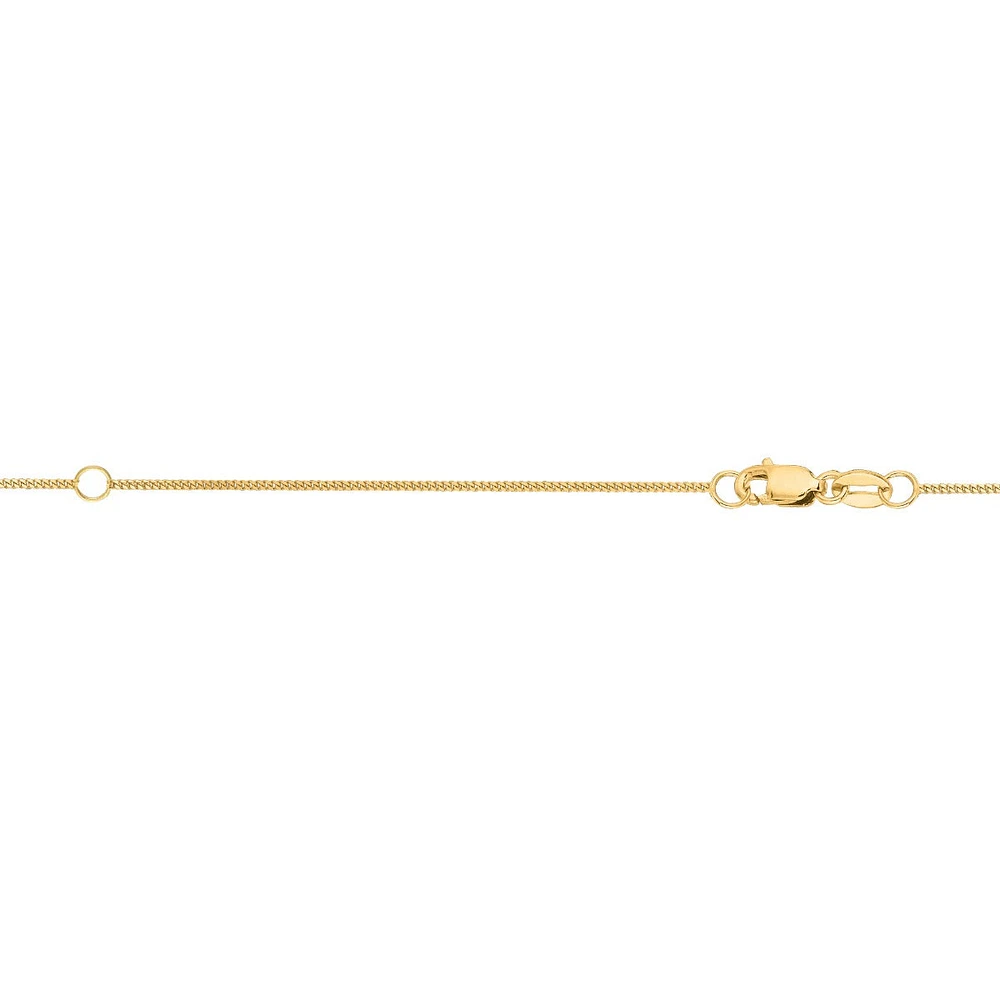 10k Yellow Gold 18 Inch Chain 025EGR-18