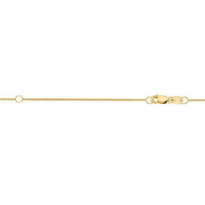 10k Yellow Gold 18 Inch Chain 025EGR-18