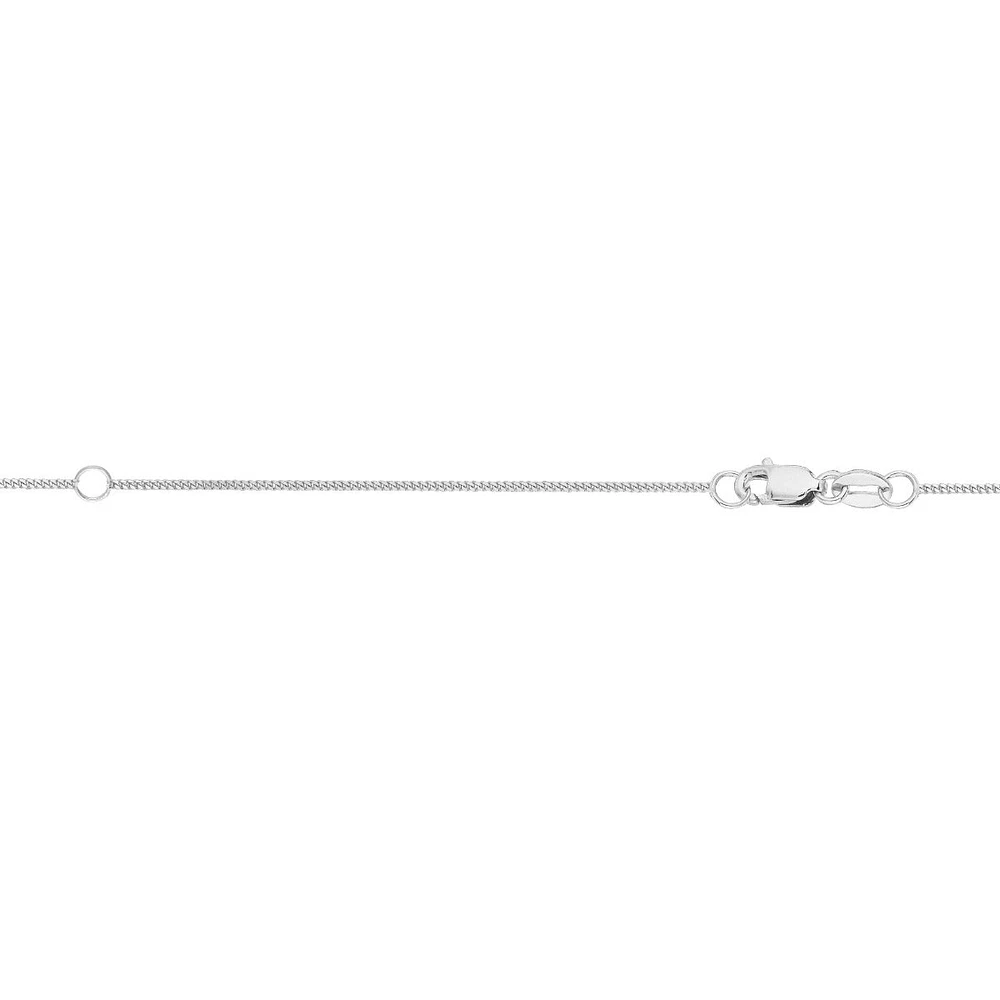 10k White Gold 18 Inch Necklace 025EWGR-18