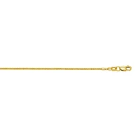 10k Yellow Gold Diamond Cut Sparkle Chain with Lobster Clasp 025SC