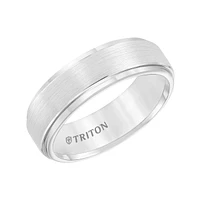 Triton Ladies 7mm White Tungsten Comfort Fit Band 11-2097HC-L.01