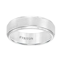 Triton Ladies 7mm White Tungsten Comfort Fit Band 11-2097HC-L.01