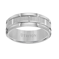 Triton Ladies 8mm Gray Tungsten Carbide Comfort Fit Band 11-4127C-L.00