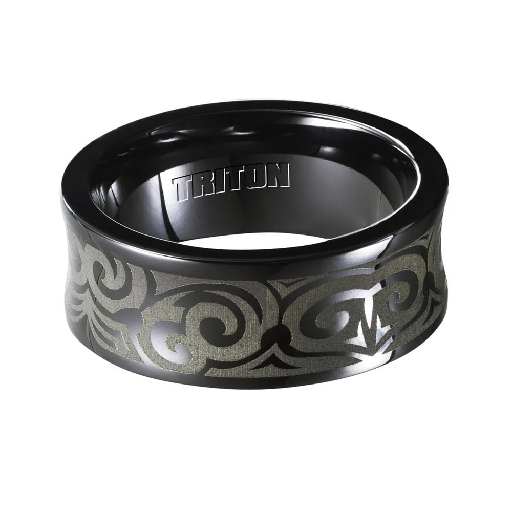 Triton Ladies 9mm Black Titanium Comfort Fit Band 11-4430BT-L.00