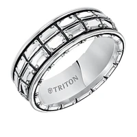 Triton Ladies 8mm Sterling Silver Comfort Fit Band 11-5274SV-L.00