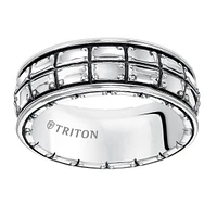 Triton Ladies 8mm Sterling Silver Comfort Fit Band 11-5274SV-L.00