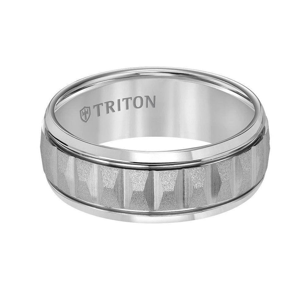Triton Ladies 8mm Classic Tungsten Carbide Comfort Fit Band 11-5940C8-L.00