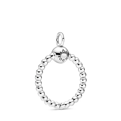 Pandora Moments Small Beaded O Pendant 399077C00