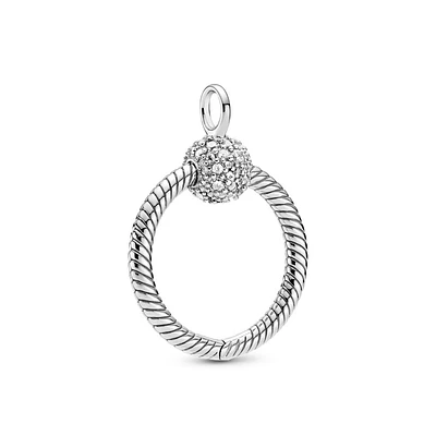 Pandora Moments Small Pavé O Pendant 399097C01