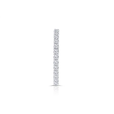 14K White Gold Round Diamonds Wedding Band