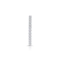 14K White Gold Round Diamonds Wedding Band