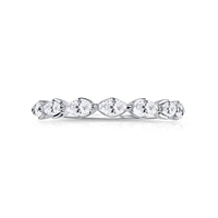 14K White Gold Marquise 0.60ctw Diamonds Band