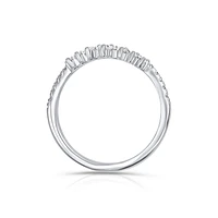 14K White Gold Diamond Tiara Band