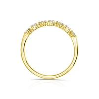 14K Yellow Gold Round 0.18CTW Diamond Wedding Band